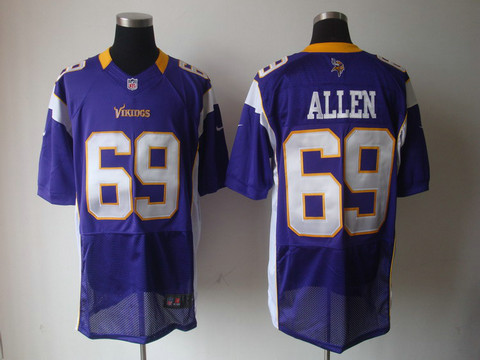 Nike Elite Jersey nfl in purple Minnesota Vikings 69 Jared Allen